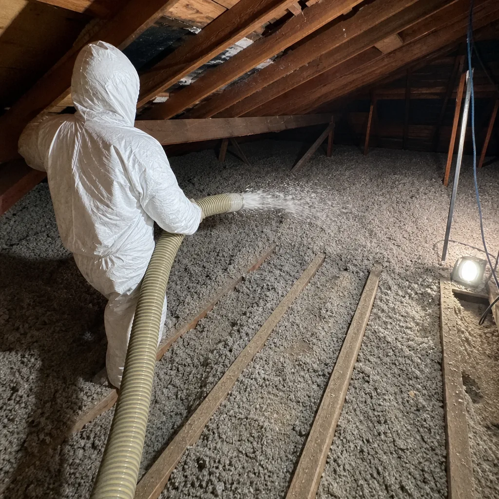 Attic Insulation in Woodside